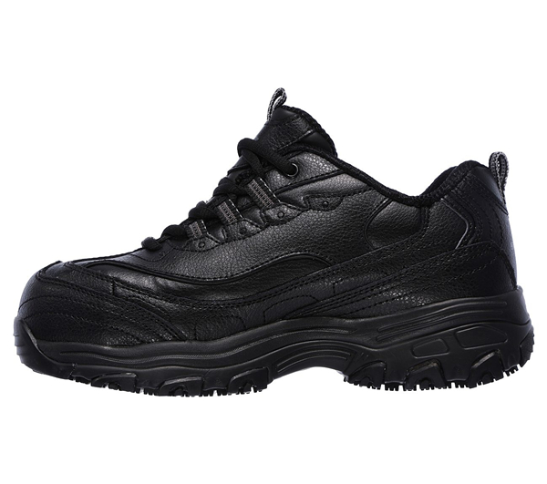 Skechers Women Work: D'Lites - Pooler Alloy Toe Black