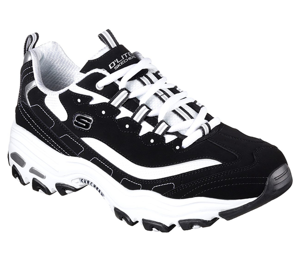 Skechers Men D'Lites Black/White