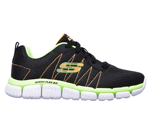 Skechers Boys Skech Flex 2.0 - Quick Pick Black/Lime