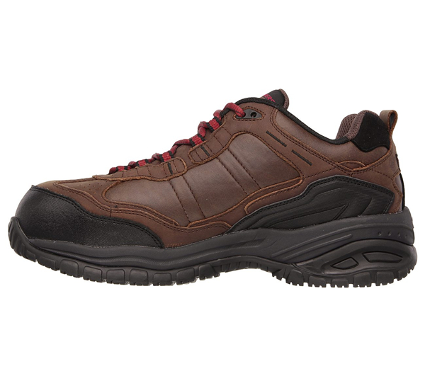 Skechers Men Work: Relaxed Fit Soft Stride - Constructor II Comp Toe Brown