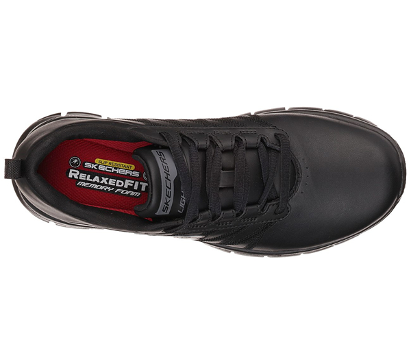 Skechers Women Work: Relaxed Fit Sure Track - Erath Black