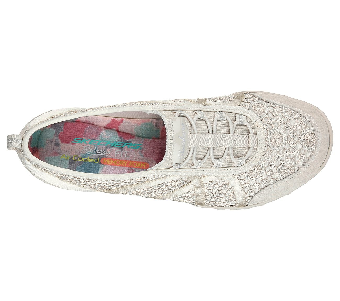 Skechers Women Relaxed Fit: Breathe Easy - Sweet Darling Natural/Silver