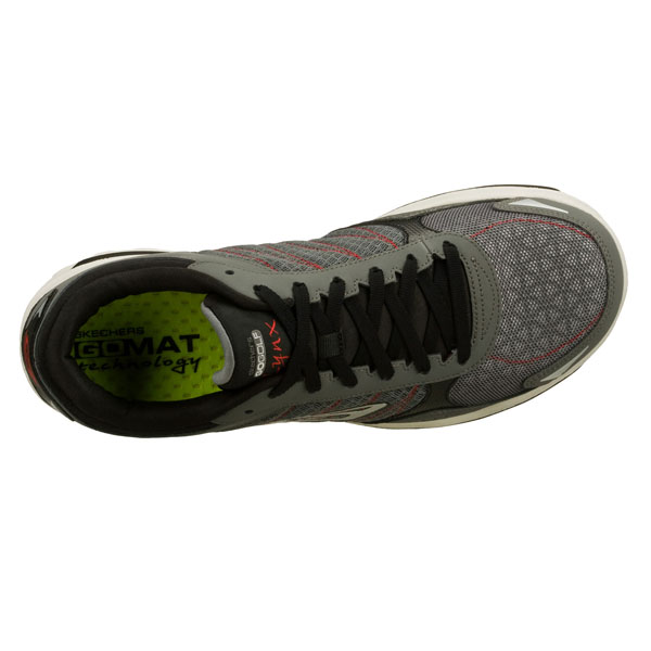 Skechers Men Extra Wide Fit (4E) Shoes - Lynx Charcoal/Black