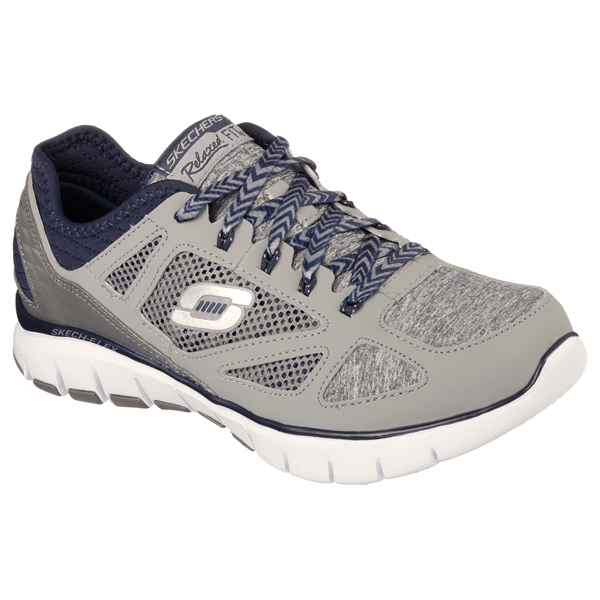 Skechers Women Relaxed Fit: Skech-Flex - Style Source Gray/Navy