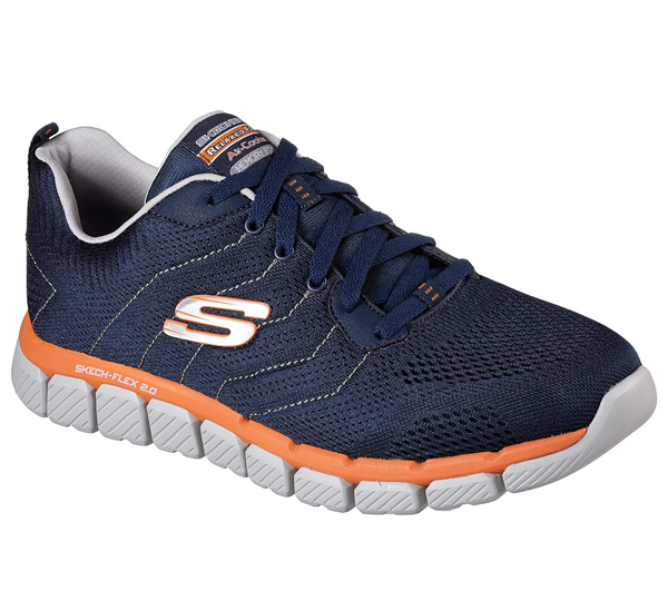 Skechers Men Skech-Flex 2.0 - Milwee Navy/Orange