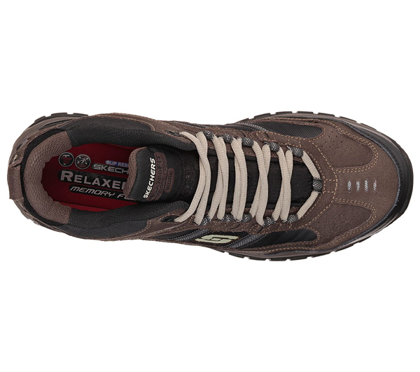 Skechers Men Work: Relaxed Fit Soft Stride - Canopy Comp Toe Brown/Black