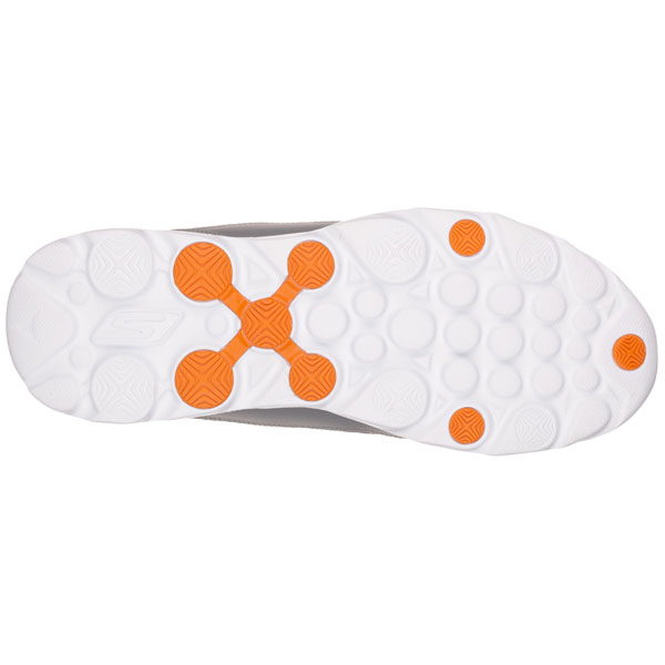 Skechers Men Extra Wide Fit (4E) Shoes - Sonic Charcoal/Orange