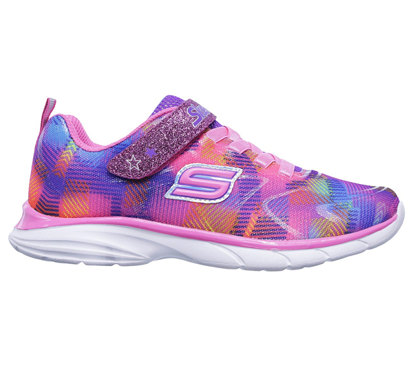 Skechers Girls Spirit Sprintz - Rainbow Raz Neon Pink/Multi
