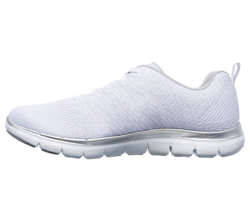 Skechers Women Flex Appeal 2.0 - Opening Night White/Sliver