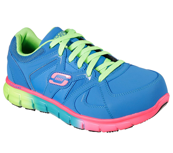 Skechers Women Work: Synergy - Sandlot Alloy Toe Black/Multi