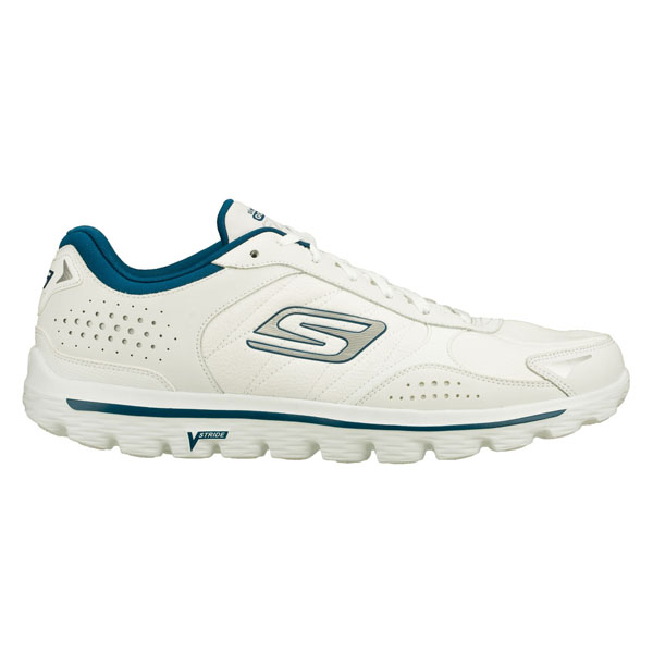 Skechers Men Extra Wide Fit (4E) Shoes - Flash LT White/Navy