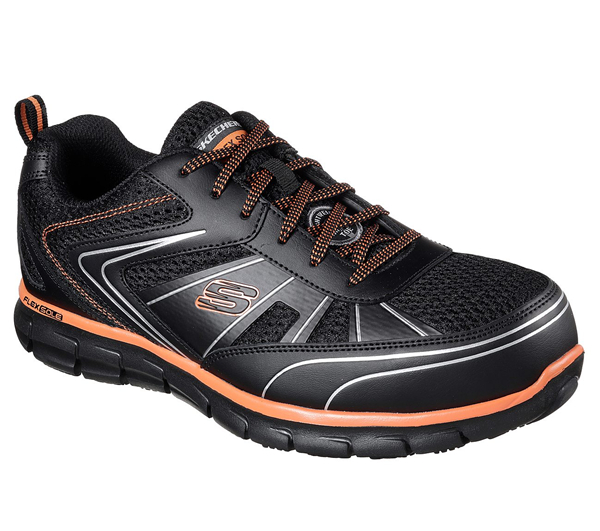 Skechers Men Work: Synergy - Fosston Alloy Toe Black/Orange