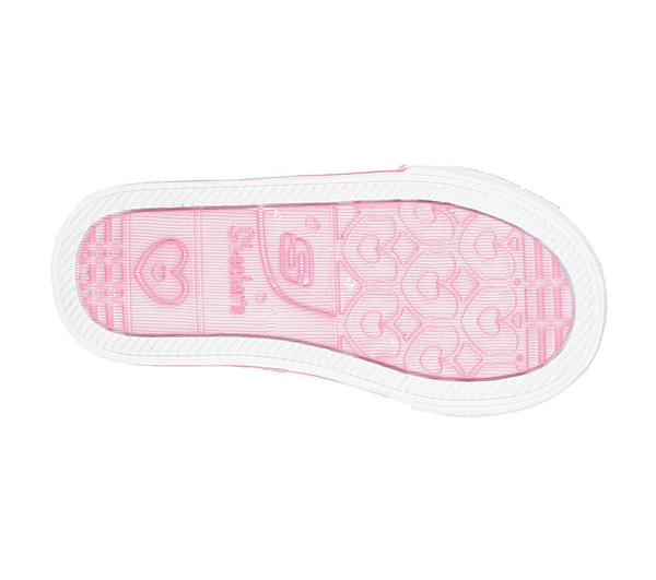 Skechers Girls Twinkle Toes: Shuffles - Glitter Pop Pink/Sliver