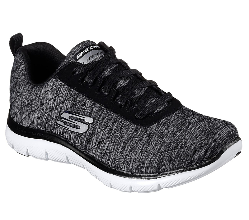 Skechers Women Flex Appeal 2.0 Black/White