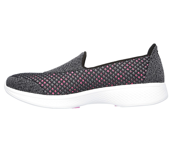 Skechers Women GOwalk 4 - Kindle Black/Hot Pink