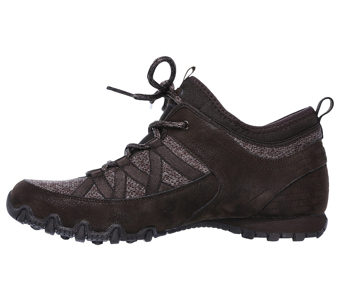 Skechers Women Relaxed Fit: Bikers - Bold Step Chocolate