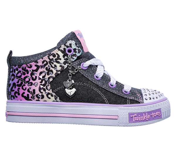 Skechers Girls Twinkle Toes: Shuffles - Journey Jumpz Black/Multi