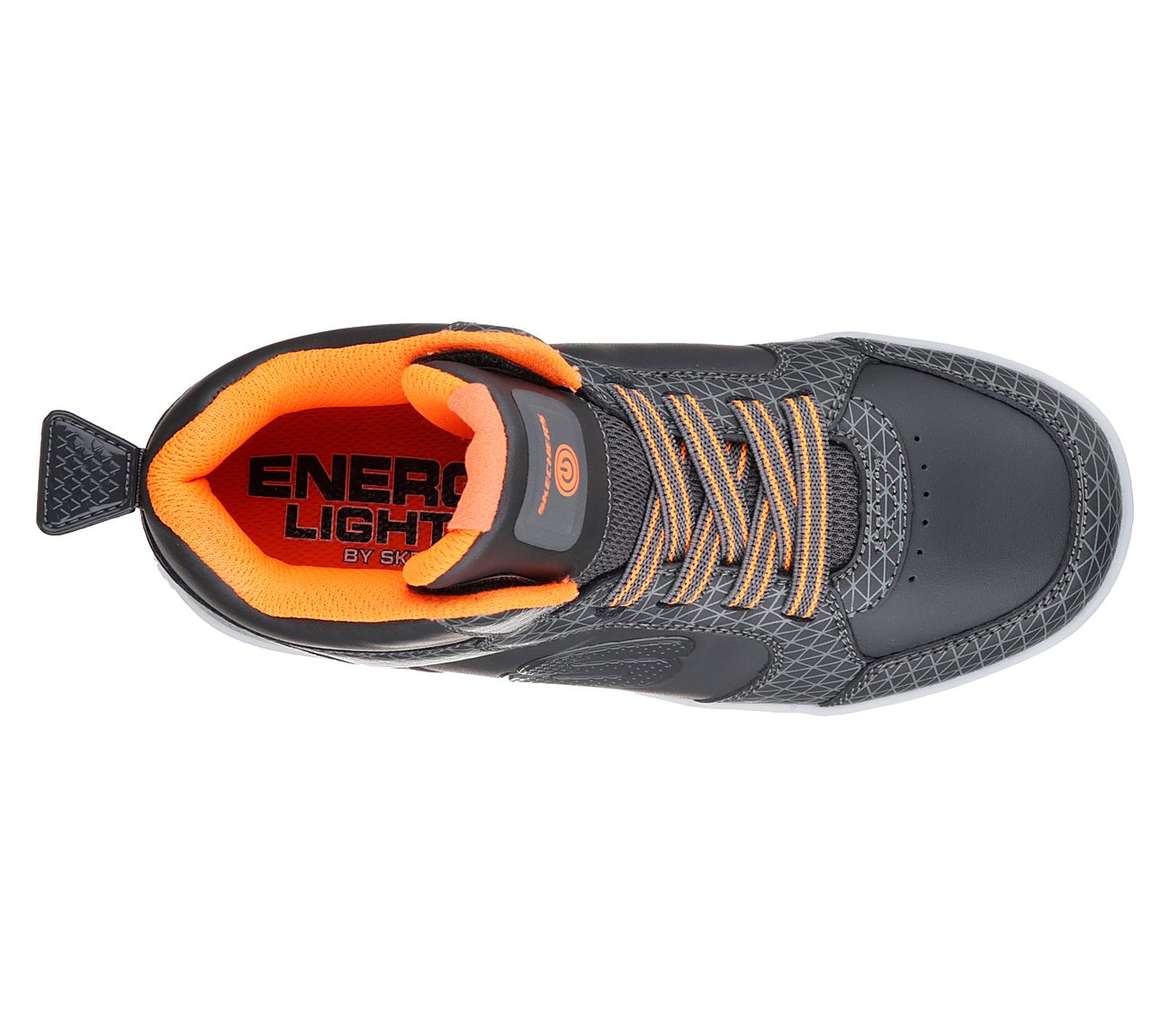 Skechers Boys S Lights: Energy Lights - Tarvos Charcoal/Orange