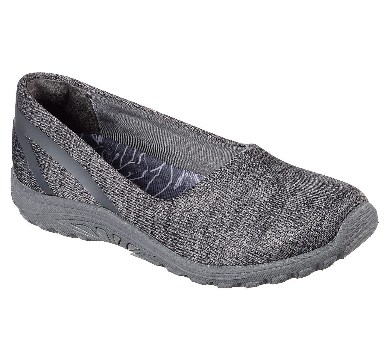 Skechers Women Relaxed Fit: Reggae Fest - Dread Knit Charcoal