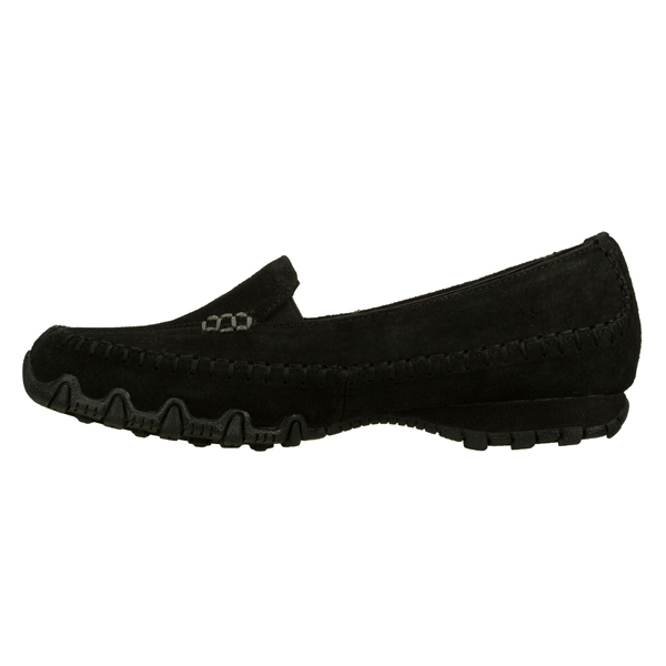 Skechers Women Relaxed Fit: Bikers - Pedestrian Black