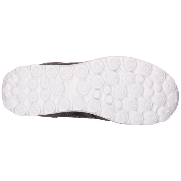 Skechers Men Extra Wide Fit (4E) Shoes - Flash DNA Charcoal/Orange