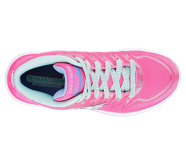Skechers Girls Dream Dash - Super Spark Neon Pink/Aqua