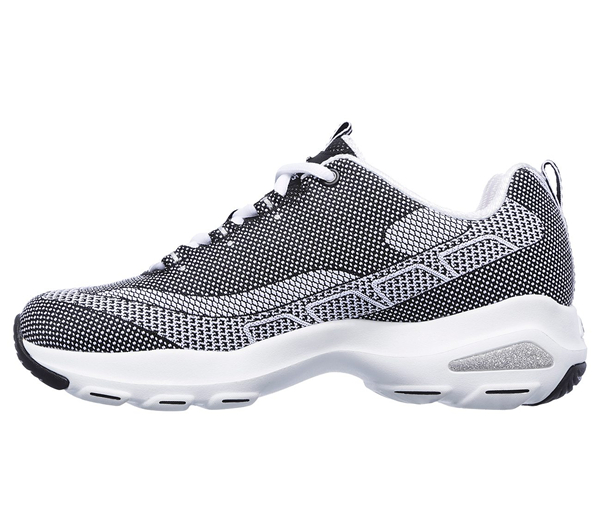 Skechers Women D'Lites Ultra Black/White