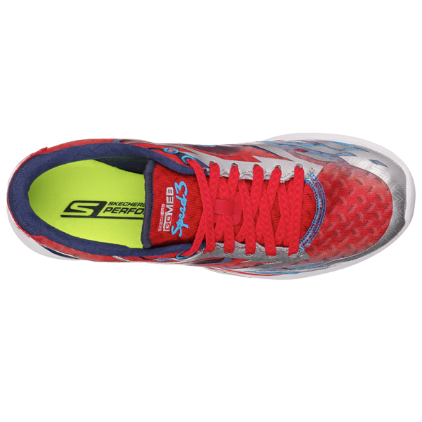 Skechers Women Gomeb Speed Silver/Blue/Red