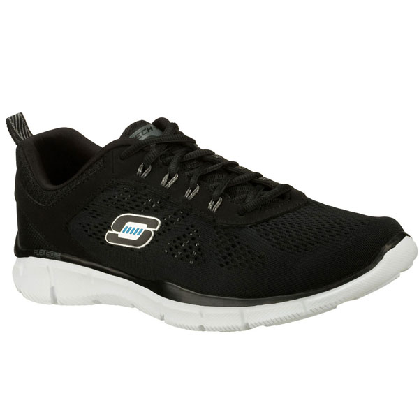 Skechers Men Wide Fit (2E) Shoes - Deal Maker Black/White