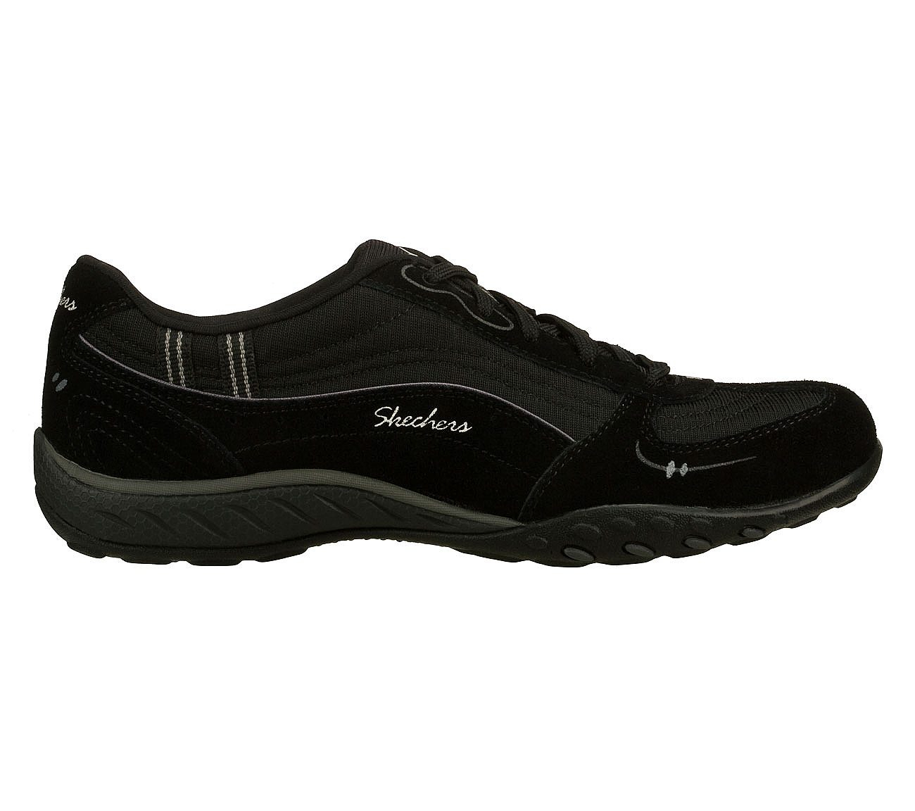 Skechers Women Relaxed Fit: Breathe Easy - Just Relax Black/Charcoal