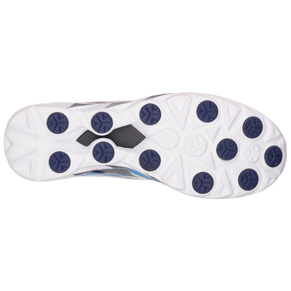 Skechers Men Extra Wide Fit (4E) Shoes - Speed Silver/Blue/Red