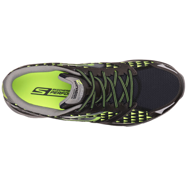 Skechers Men Extra Wide Fit (4E) Shoes - Ultra Black/Lime