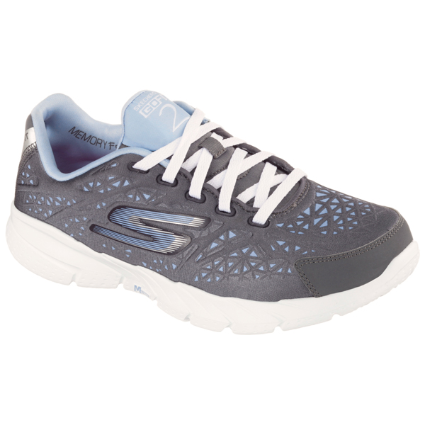 Skechers Women Gofit - Presto Charcoal/Light Blue
