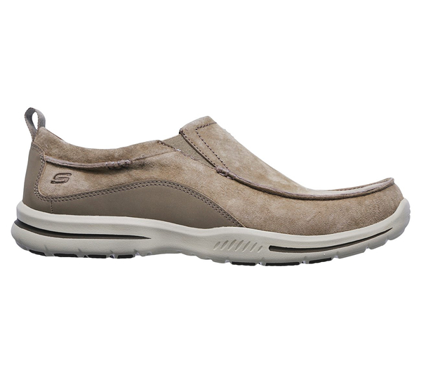 Skechers Men Relaxed Fit: Elected - Mauro Light Brown