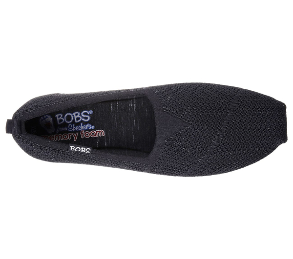 Skechers Women Bobs Plush Lite - Custom Built Black