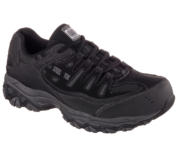 Skechers Men Work: Relaxed Fit Crankton Black/Charcoal