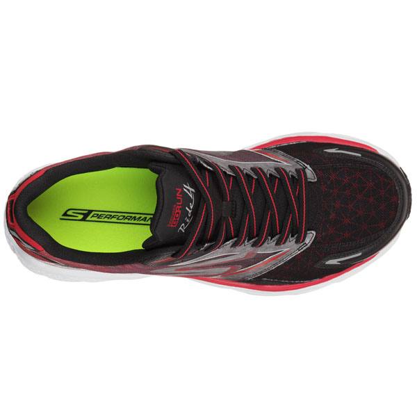 Skechers Men Extra Wide Fit (4E) Shoes - Ride Black/Red