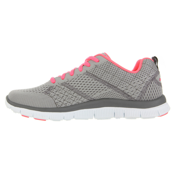 Skechers Women Flex Appeal - Obvious Choice Light Gray/Coral