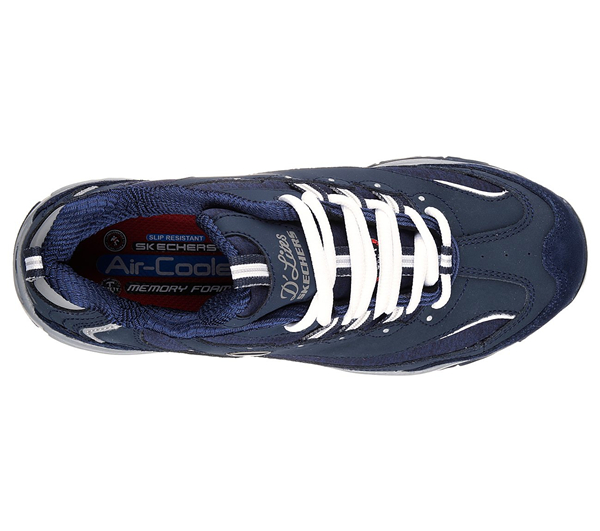 Skechers Women Work: D'Lites - Pooler Alloy Toe Navy/Charcoal