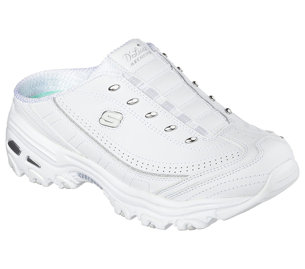 Skechers Women D'lites - Bright Sky White/Sliver