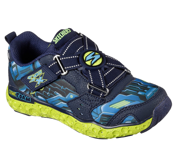 Skechers Boys Skech-X: Cosmic Foam - Portal-X Navy/Lime
