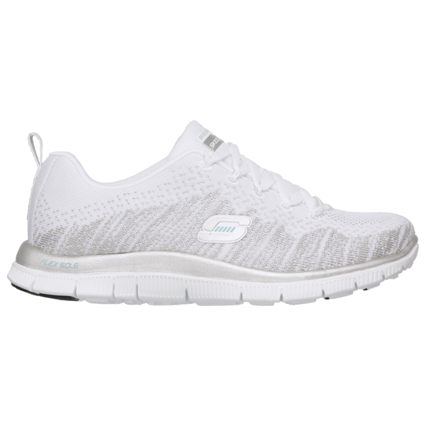 Skechers Women Flex Appeal - Instant Hit White/Silver