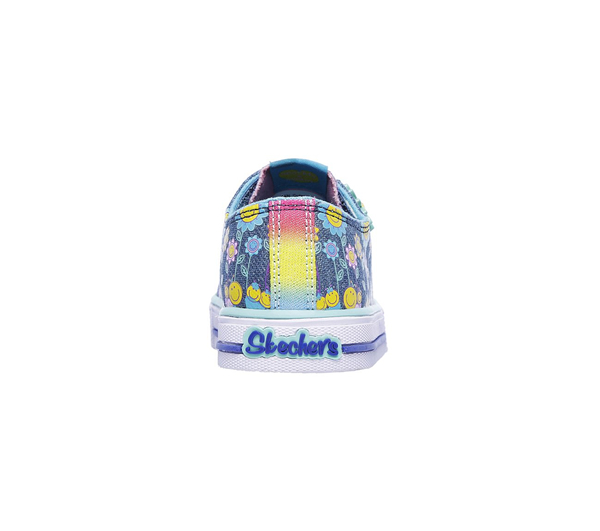 Skechers Girls Twinkle Toes: Shuffles - Dancing Daisy Denim/Multi