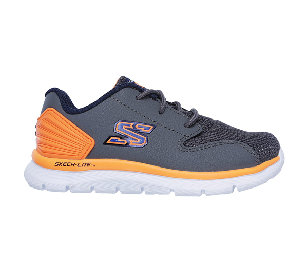 Skechers Boys Skech-Lite - Micropower Charcoal/Orange