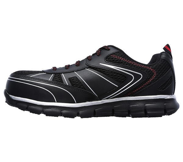 Skechers Men Work: Synergy - Fosston Alloy Toe Black/Red