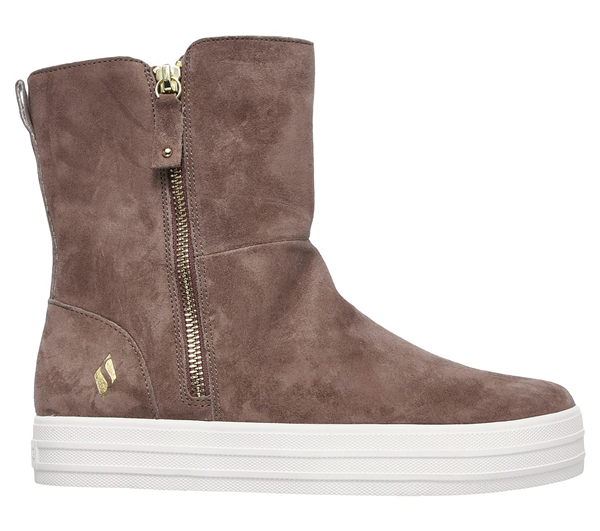 Skechers Women Double Up - Fall In Line Dark Taupe