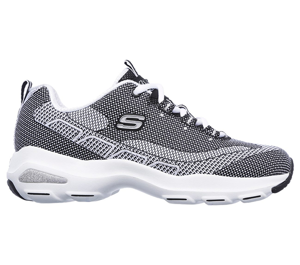 Skechers Women D'Lites Ultra Black/White