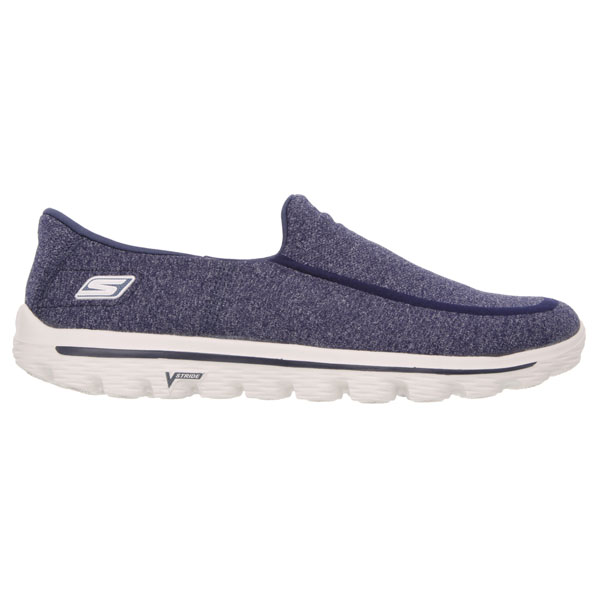 Skechers Men Extra Wide Fit (4E) Shoes - Super Sock Navy/Gray