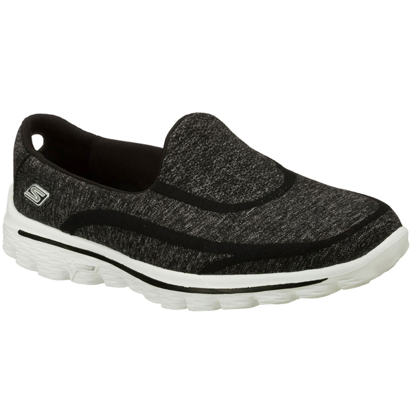 Skechers Women GOwalk 2 - Super Sock Black/White