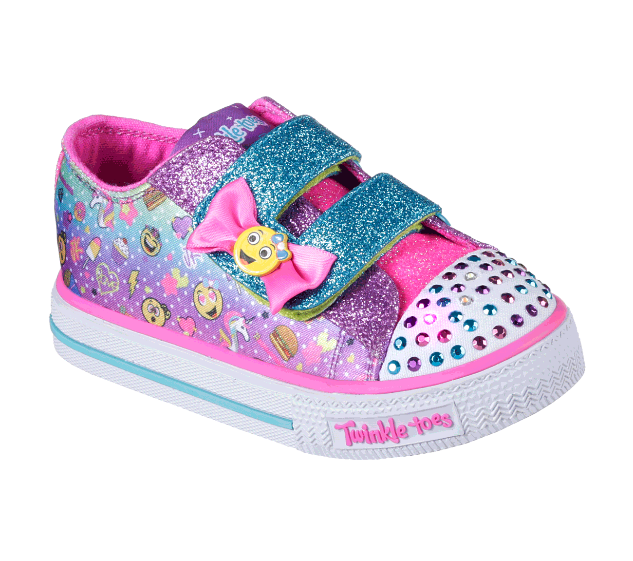 Skechers Girls Twinkle Toes: Shuffles - Giggle Days Multi